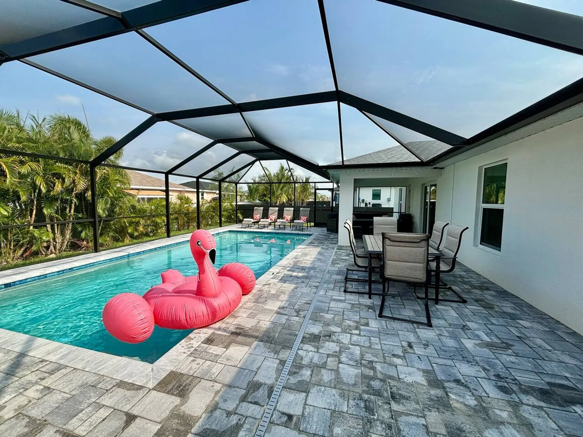 Pool deck at Cape House