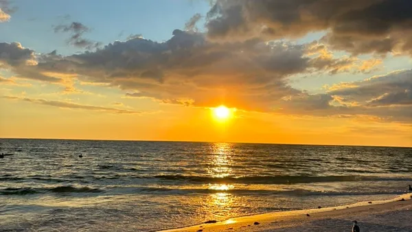 Sunset over the Gulf from Siesta Key Beach